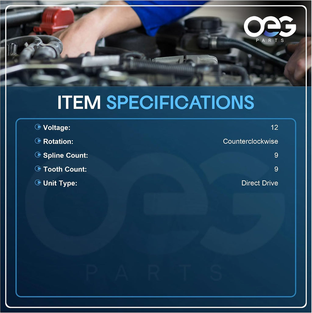 OEG Parts Starter Fits Honda TRX350FE TRX350FM TRX350TE TRX350TM 2000-2006
