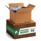 Corrugated Shipping Boxes - 16x10x10" Smedium Moving Boxes - Durable Cardboard - For Packing, Storage & Small