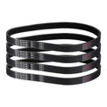 uxcell 4pcs 180J6 PJ V-Ribbed Belt 6 Ribs 18" L x 0.55" W x 0.14" H, EPDM