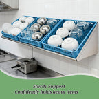 Otooling 63" x 22.5" Stainless Steel Wall Mounted Dish Drying Rack Shelf