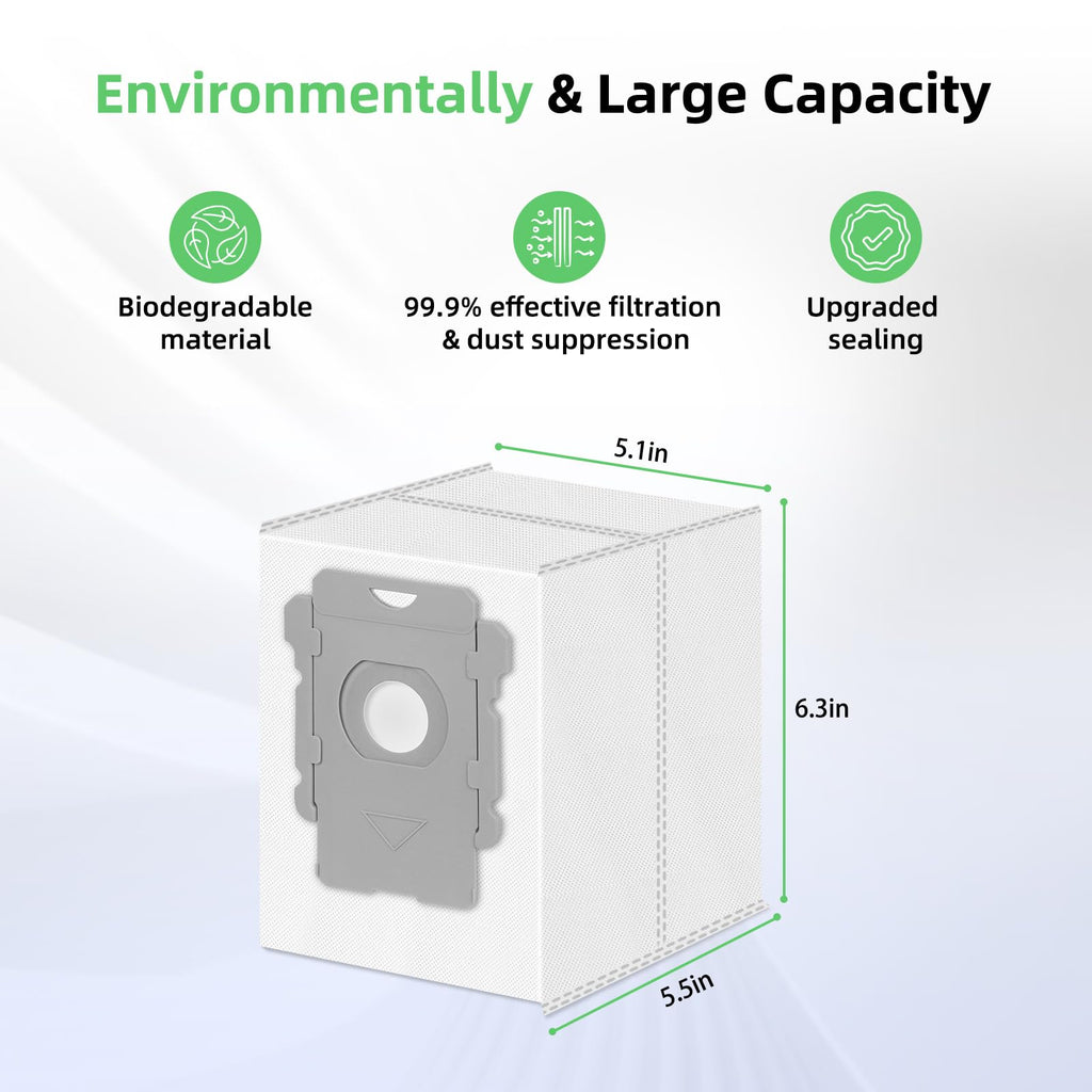 14 Pack i7 415X 104 Replacement Vacuum Bags Compatible with iRobot Roomba