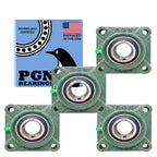 PGN UCF206-20 (4 Pack) Square Flange Bearing 1-1/4" Bore