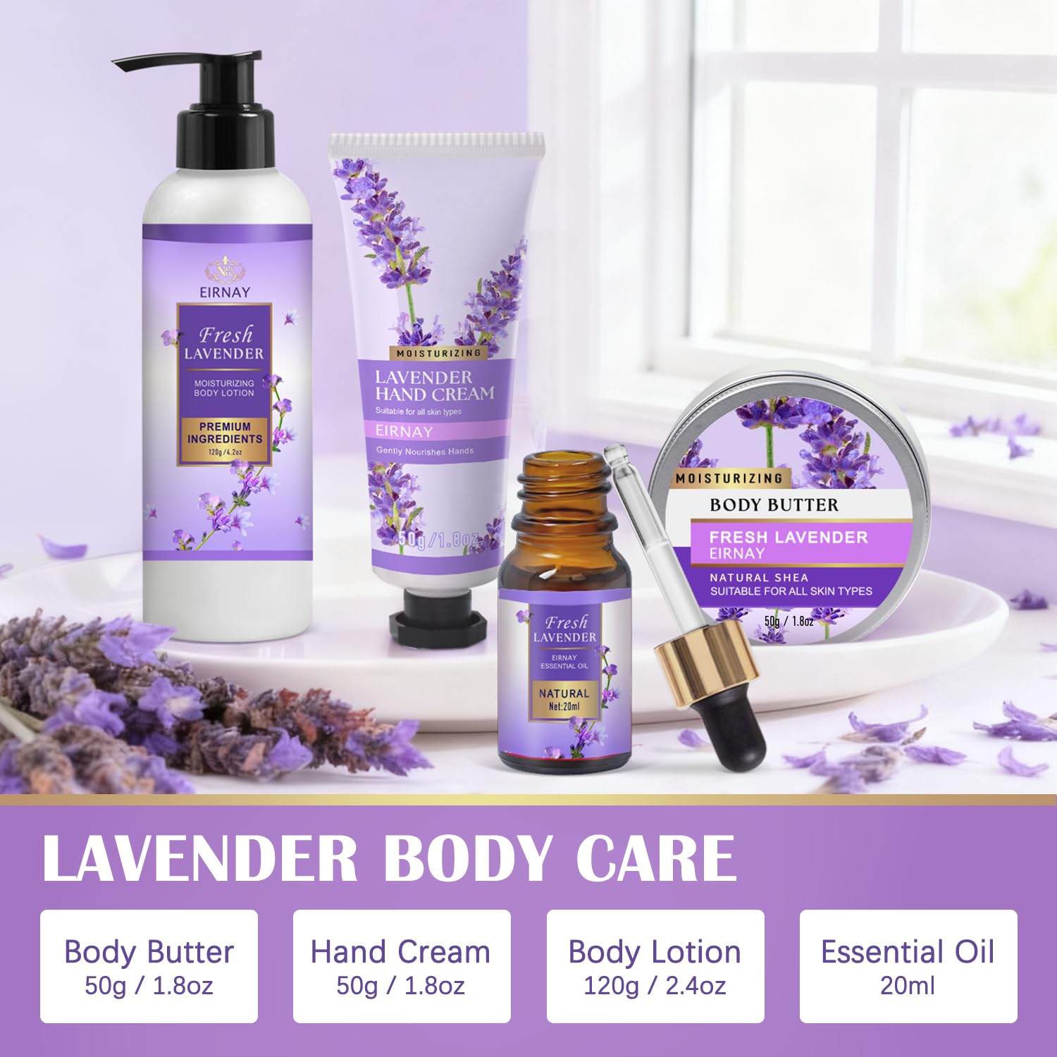 Gift for Women, Spa Gift Baskets for Women - 17pcs Lavender Sets with Body Lotion, Bubble Bath, Relaxing Bath Sets