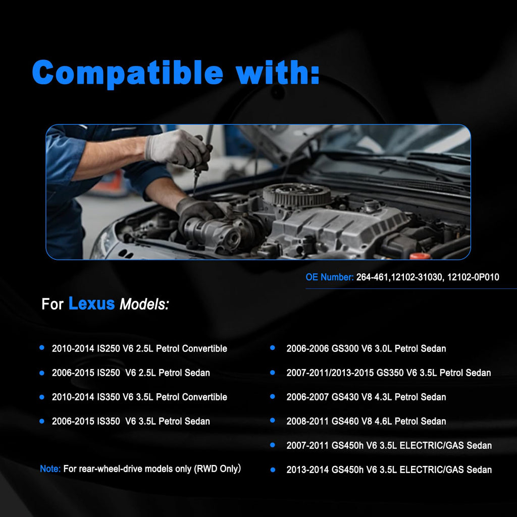 AUCERAMIC Engine Oil Pan for 2006-2015 Lexus IS250 IS350, 2.5L 3.5L V6