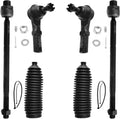 ASTARPRO 6pcs Front Tie Rod Ends Inner and Outer with Boots Compatible with 2002-2005 Dodge Ram 1500