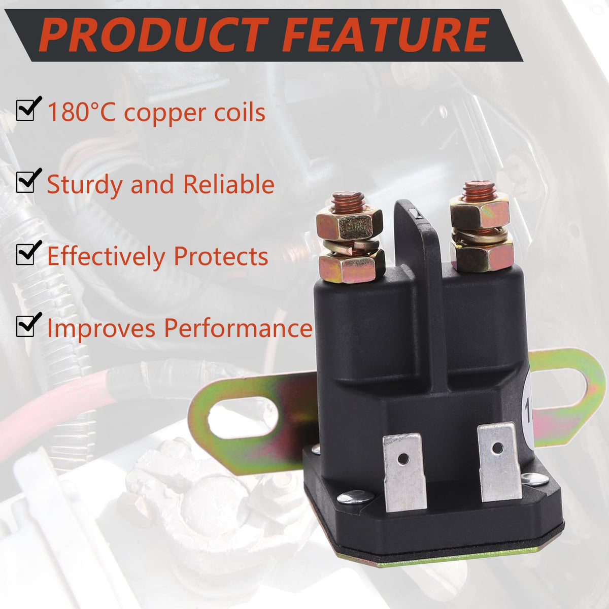 AM138068 GY22476 12v Starter Solenoid | for JD Cub Cadet MTD Riding Lawn Mower Tractor Starter Relay, Replaces