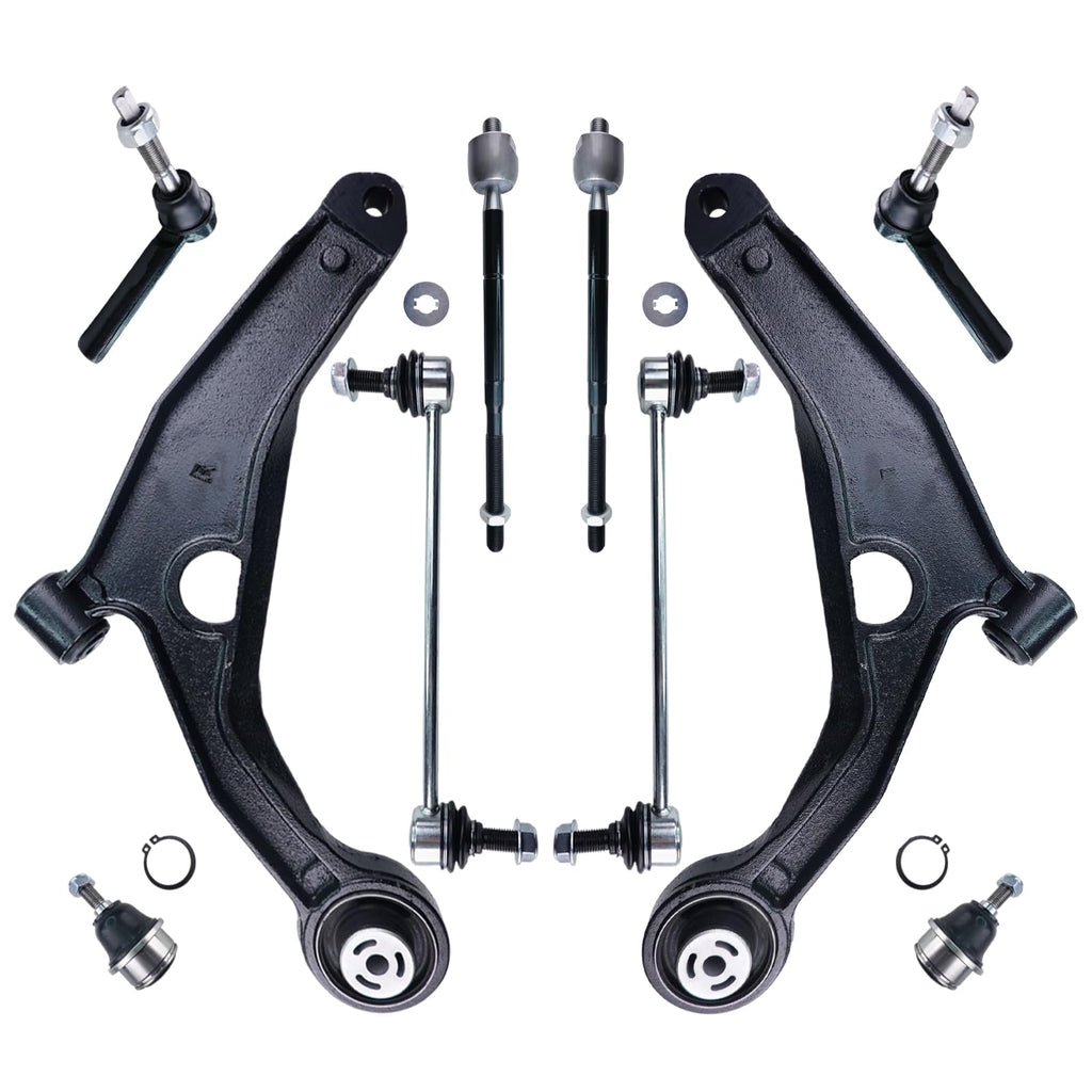 POWERGEAR 10PCS Front Suspension Kit Control Arm
