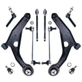 POWERGEAR 10PCS Front Suspension Kit Control Arm