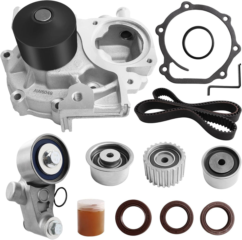 Timing Belt Kit with Water Pump Compatible with 2.5L Subaru