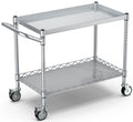 Utility Tool Cart with Wheel, 45In Large Rolling Utility Carts with Handle