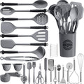 43Pcs Large Kitchen Utensils Set - Silicone Cooking Utensils Set, Dishwasher Safe Spatula Set for Non-stick Cookware