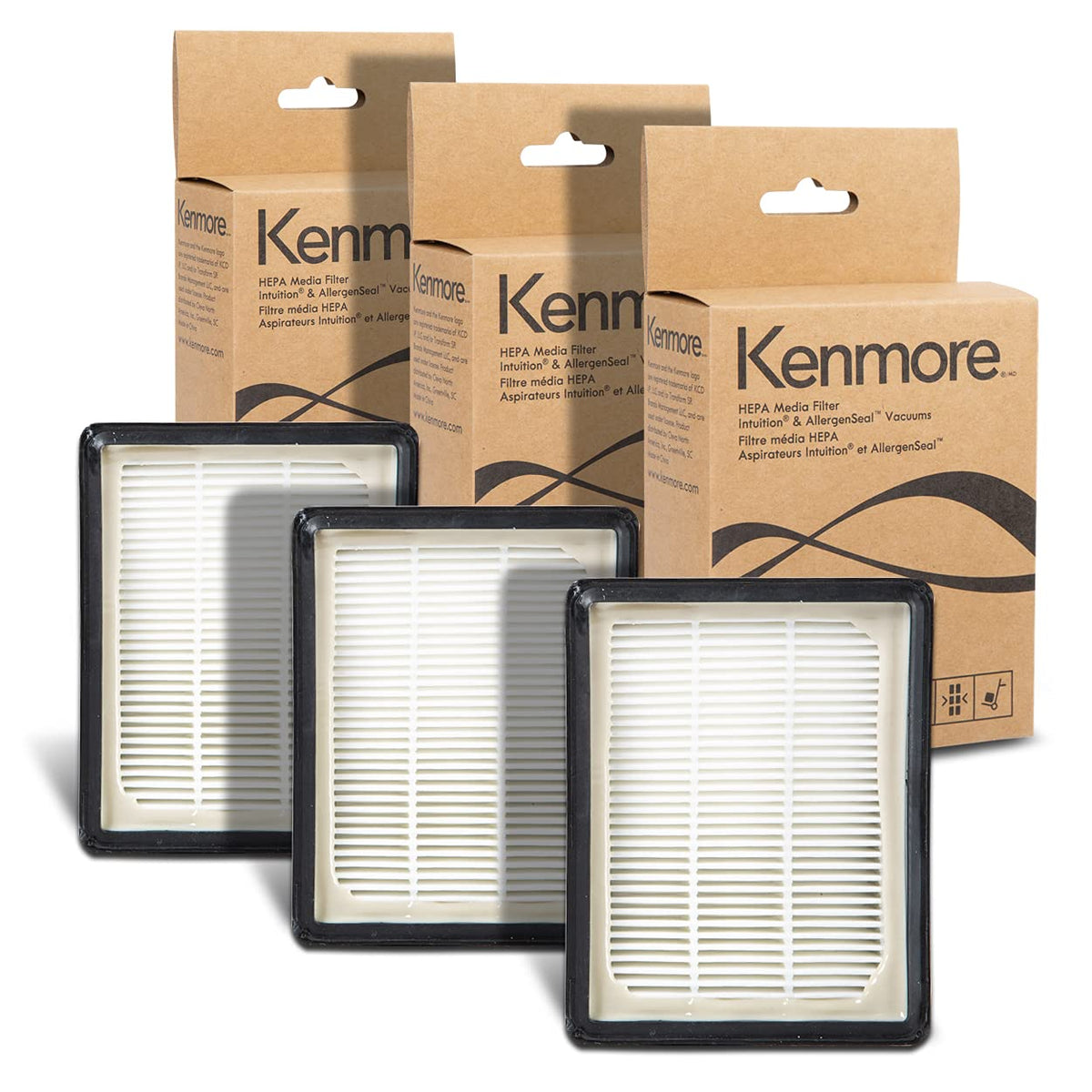 Kenmore K3010 3-Pack HEPA Replacement Filter for Upright Vacuum