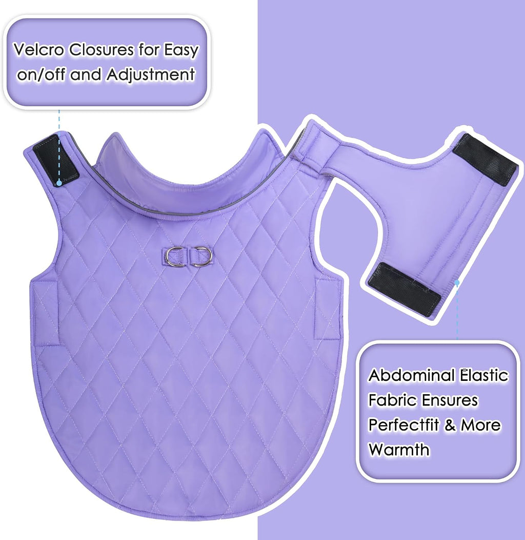 Dog Warm Coat, Small Dog Winter Jacket Windproof Water Resistant Cold Weather Coats Cozy Snow Jacket Vest for Puppies