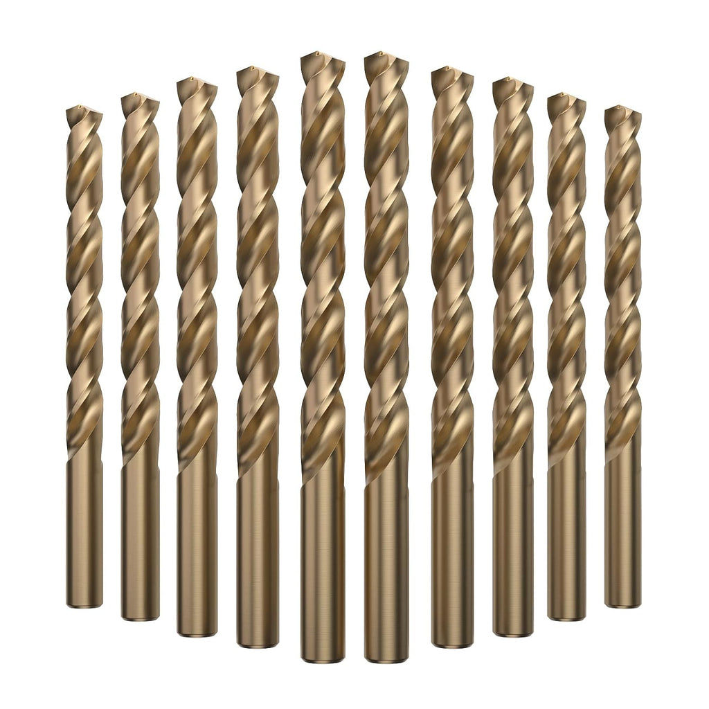 LU&MN M35 Jobber Drill Bits, 3/8", 10 Pcs