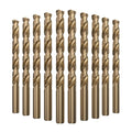 LU&MN M35 Jobber Drill Bits, 3/8", 10 Pcs