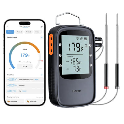 WiFi Meat Thermometer Digital for Grilling & Smoking, Timer & Alert