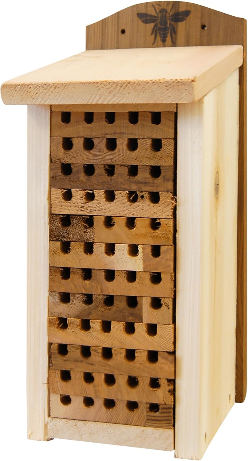 Woodlink Heavy Duty Cedar Mason Bee Houses, Large, Pack of 2