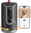 2K Pet Camera Treat Dispenser, AI Photo Album, Dog Camera with 360° Auto Tracking & 5G/2.4G WiFi, 2-Way Talk, Remote