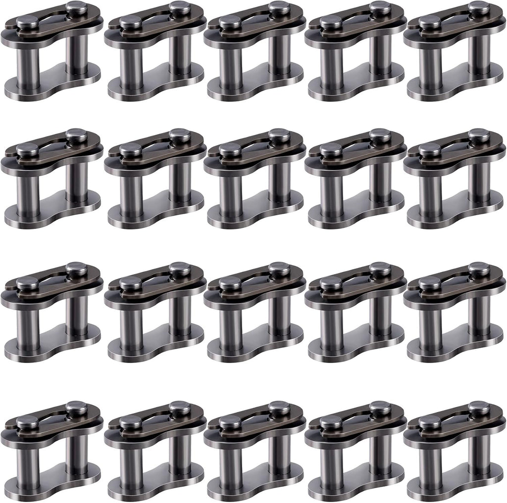PAGOW 20pcs #35 Chain Master Link Roller, Steel Alloy Heavy Duty Connector
