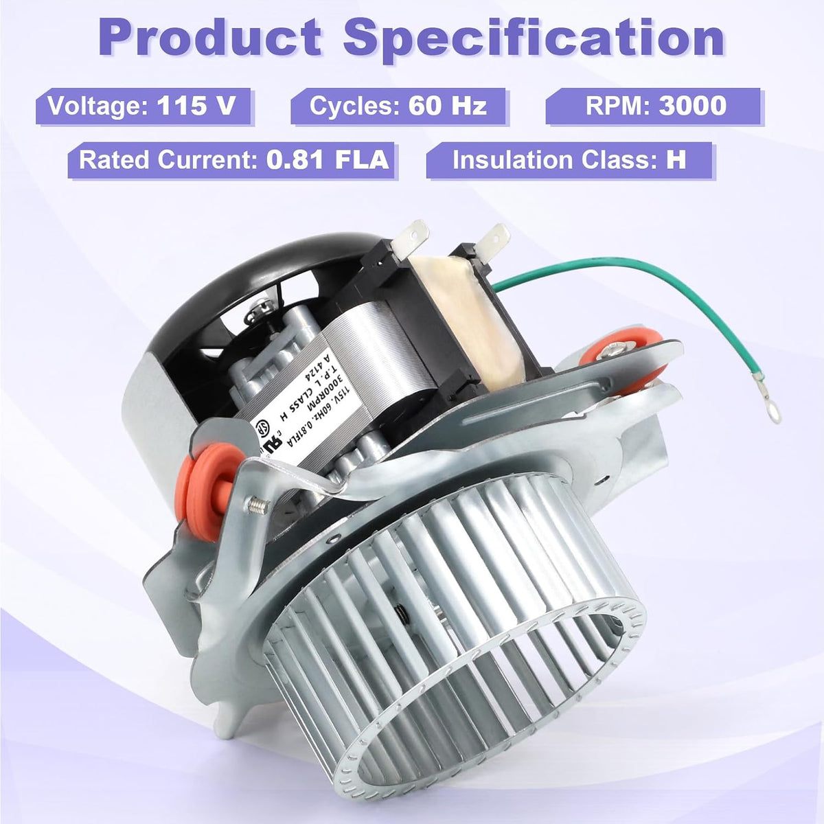 Furnace Draft Inducer Blower Motor Assembly HC21ZE121A Compatible with Payne, Carrier, Bryant, Jakel J238-100-10108 Furnace Blower Motor Kit Replacement