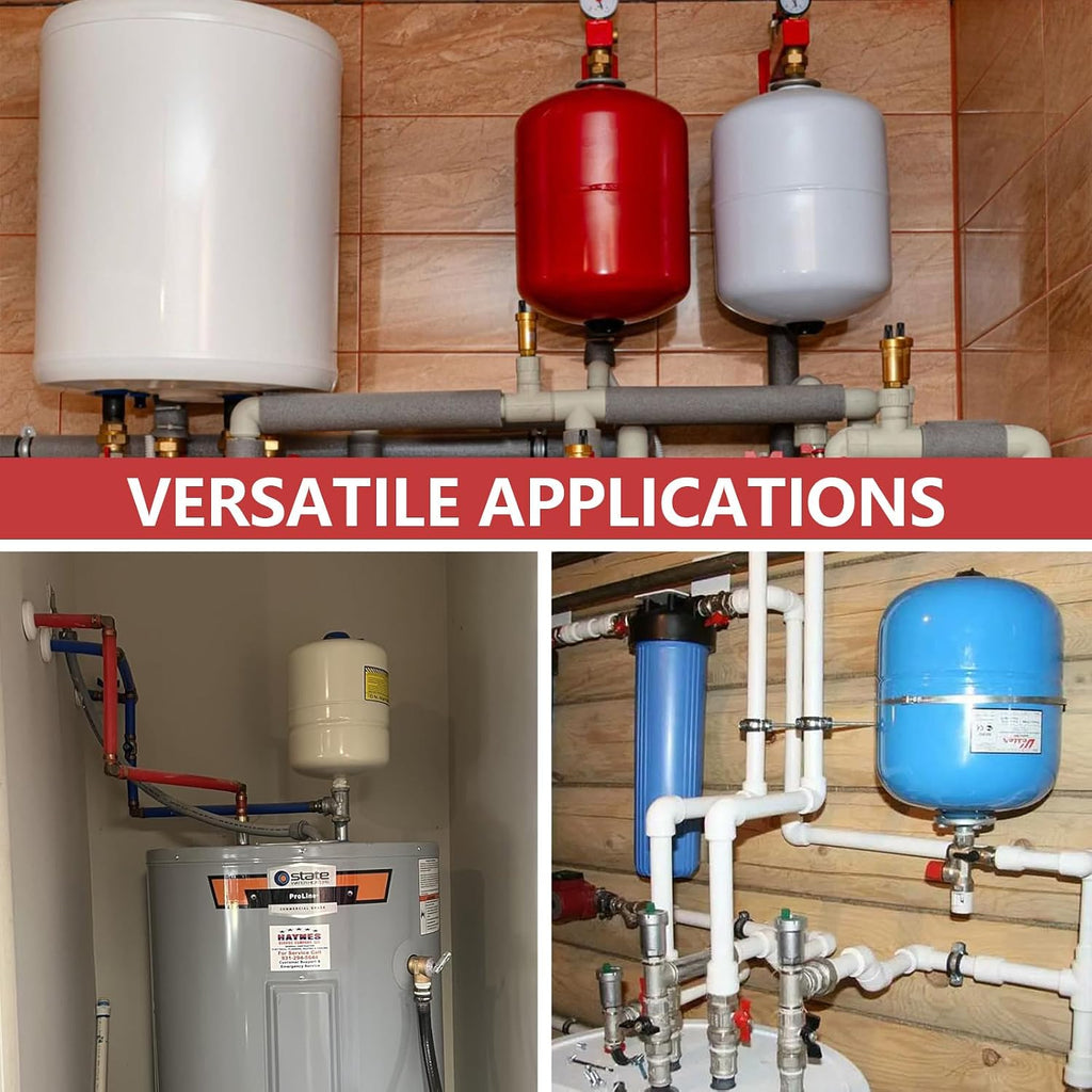 1PC EFIELD Water Heater Expansion Tank, 2.1 Gallon, 3/4 in MNPT Connection | Thermal Pressure Protection, Safe for