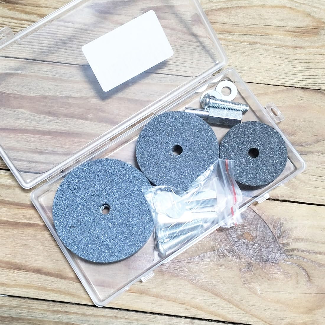 3 Pcs 1/4" Shank Mounted Stone Grinding Wheels(40/50/60mm)