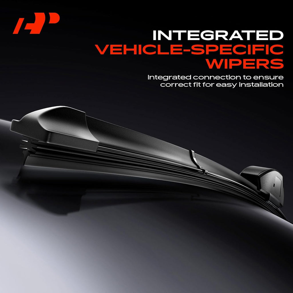 22"/22"/12" Windshield Wiper Blades Compatible with Land Rover Defender 110, Defender 130, Defender 90 - Front Rear