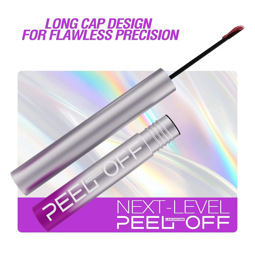 6Pcs Peel Off Lip Liner Set,Lip Stain Peel Off,Long-Lasting Waterproof & Smudge-Proof Matte Lip Liners With Ergonomic