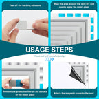 Metal Plates for Magnets 28 Pcs Adhesive Magnetic Mounts
