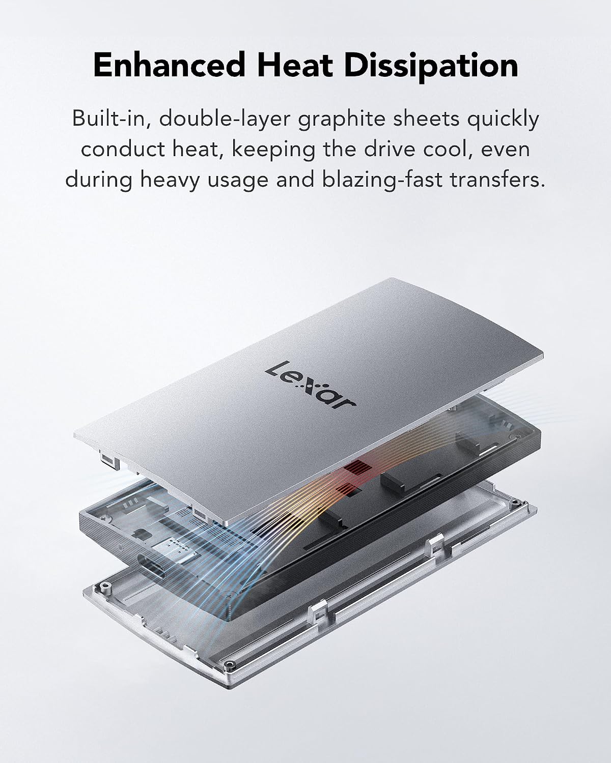 ES3 1TB Portable SSD Silver, USB 3.2 Gen 2 up to 1050MB/s | External SSD compatible with iPhone 17