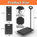 Connectable Furniture Dolly 2Pcs,Detachable Handle, Max Load 880Lb