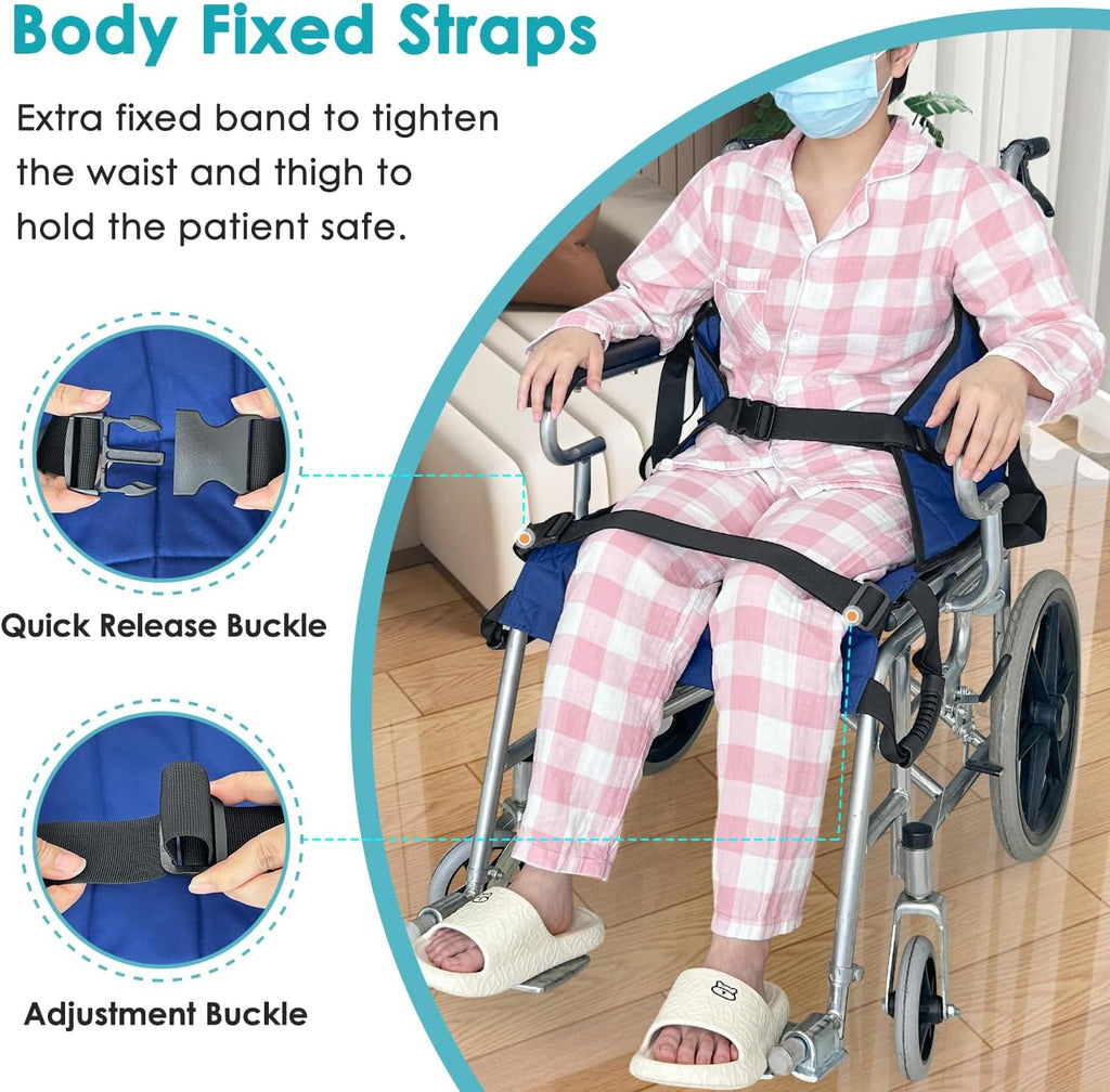 Patient Lift Transfer Belt from Bed to Wheelchair Stair Transfer Emergency Evacuation Chair Pad Safety Medical