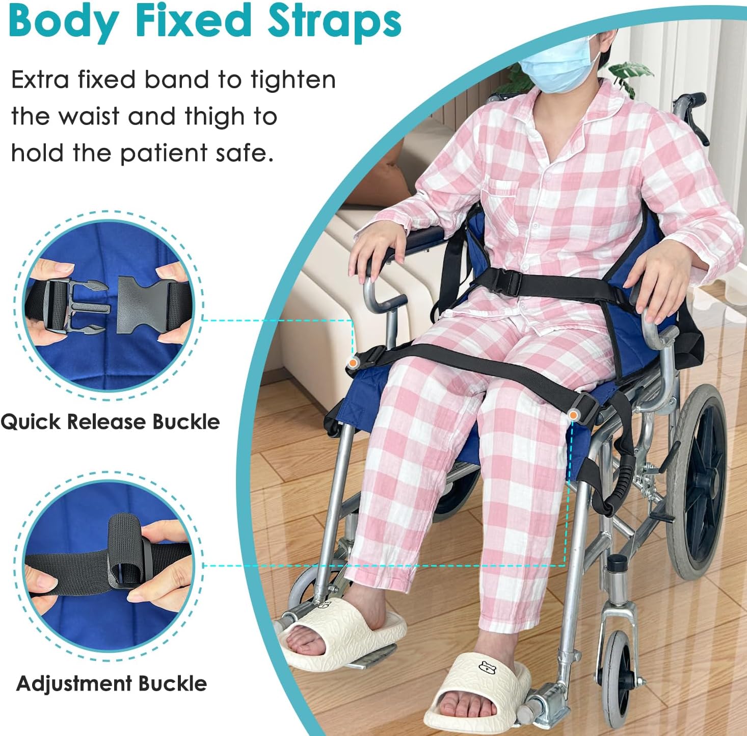 Patient Lift Transfer Belt from Bed to Wheelchair Stair Transfer Emergency Evacuation Chair Pad Safety Medical