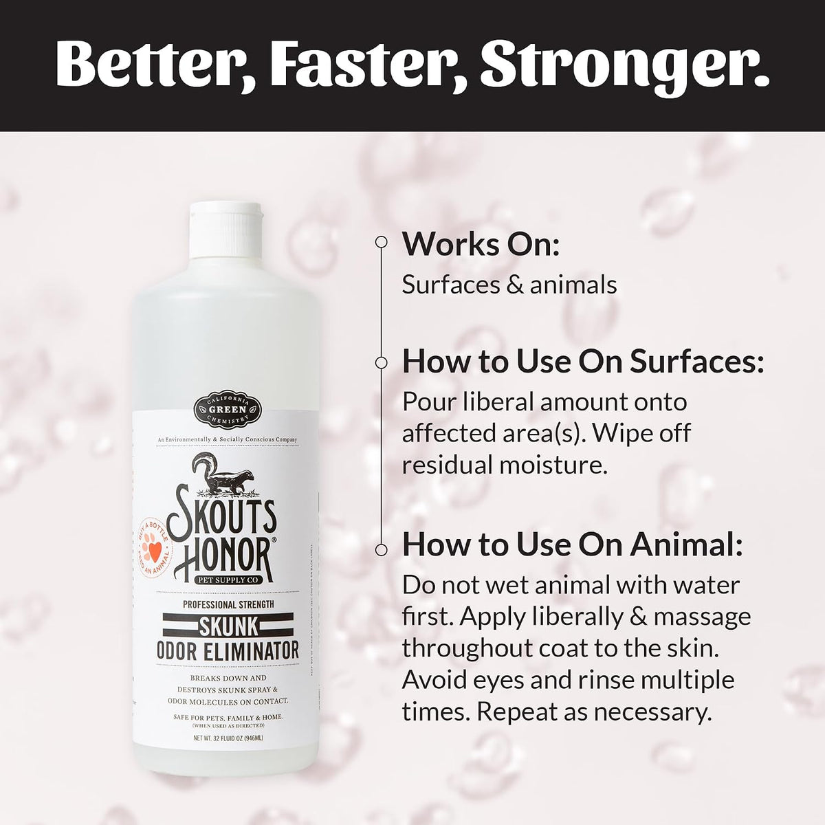 Skunk Odor Eliminator for Pets, 32 oz