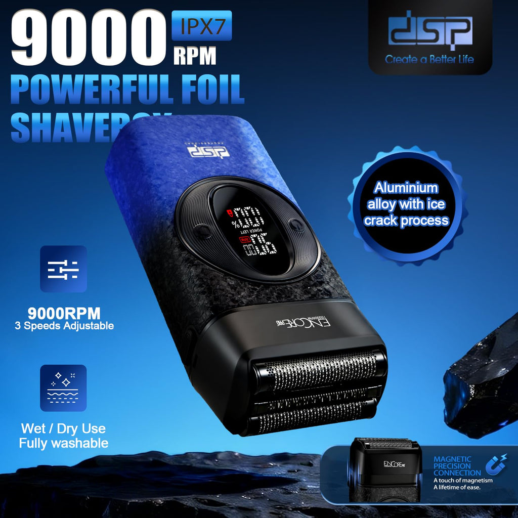 Foil Shaver for Men, Cordless Rechargeable, Bald Head Trimmer