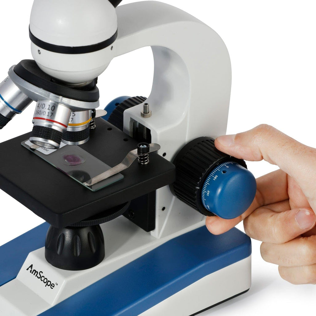 M150C1000X All-Metal Optical Glass Lenses Cordless LED | 40X-1000X Magnification Range Compound Biological Microscope