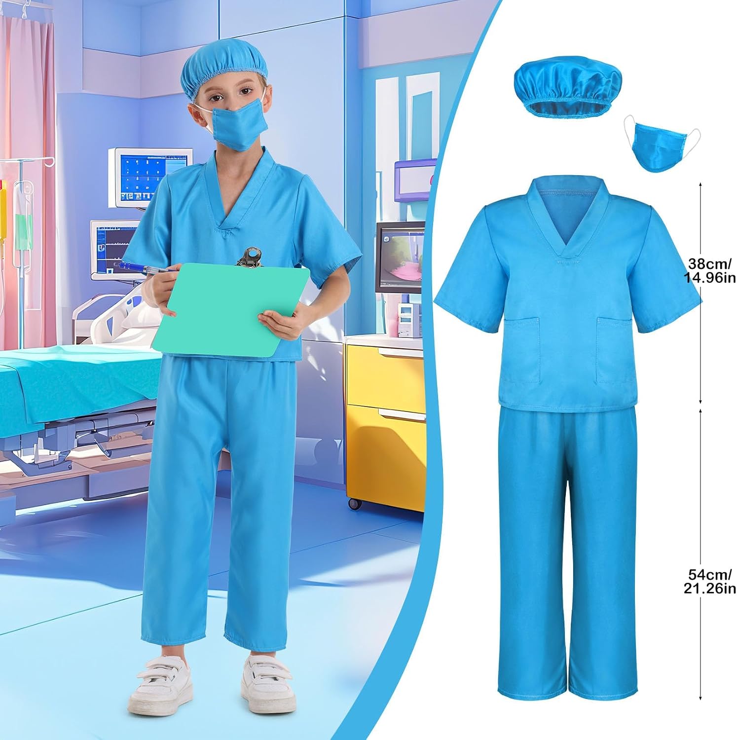 Toddler Dress Up Clothes Boys Costumes for Kids Career Role Play Age 3-5 | Career Role Play, Police Doctor