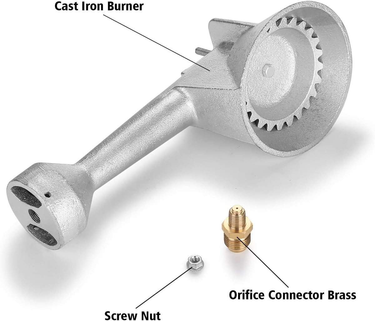 High Pressure Cast-Iron Propane Burner Head with Brass Fitting for Turkey Fryer Burners