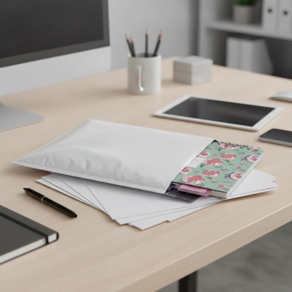 Poly Bubble Padded Mailer, 50-Pack, #2-8.5" x 12"