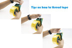 2 Inch Packing Tape Gun Dispenser, Width-Adjustable Box Sealer, Lightweight Ergonomic Industrial Heavy Duty Tape
