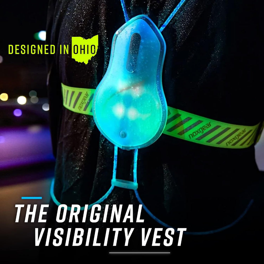 Tracer2 Multicolor Light Up and Reflective Running Vest | Rechargeable, Ultra-bright Running Lights for Runners