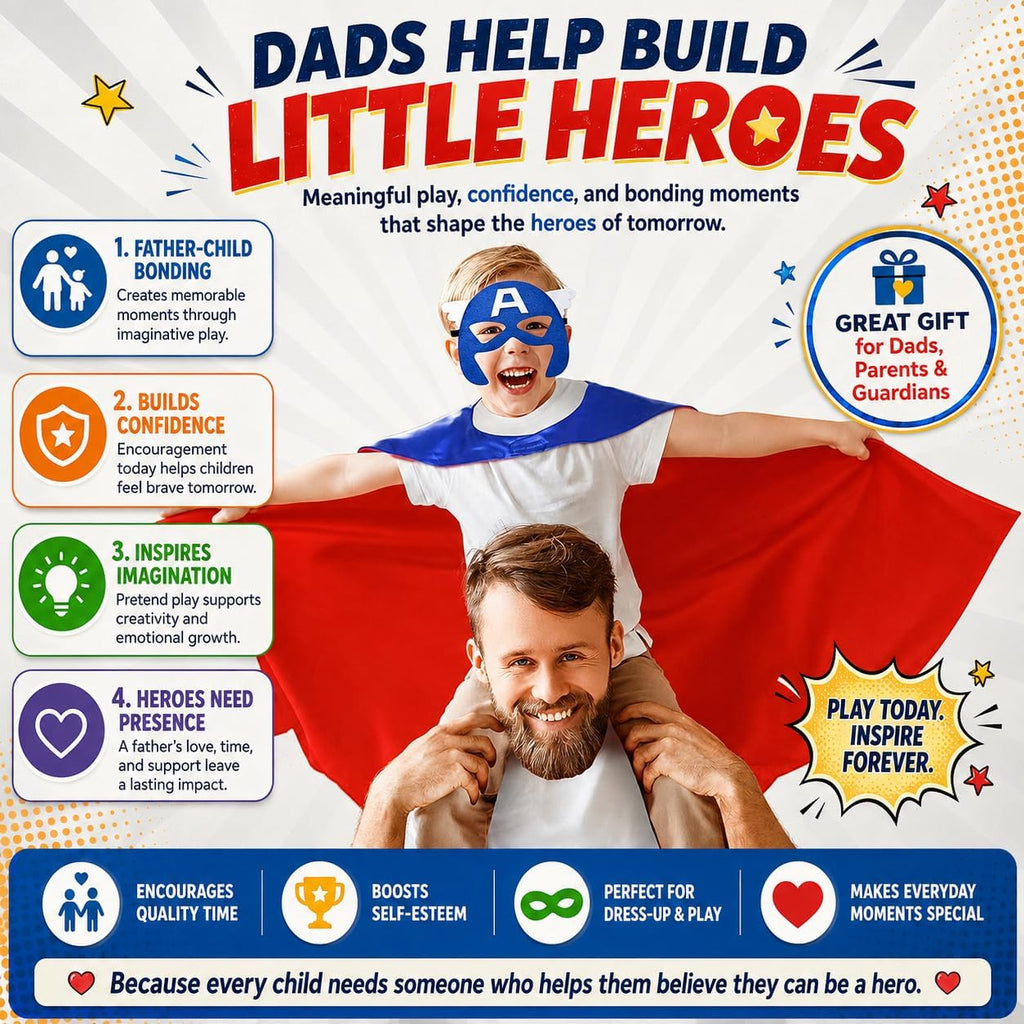 Superhero Capes and Masks for Kids - Satin Capes and Felt Masks for Boys