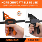 6" Bar clamps for woodworking - 4-Pack
