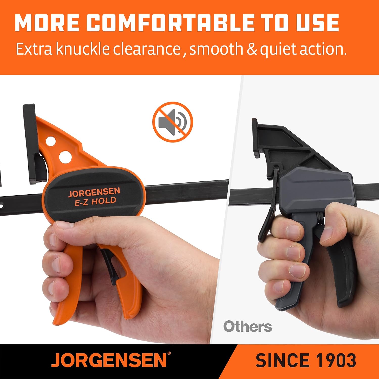 6" Bar clamps for woodworking - 4-Pack