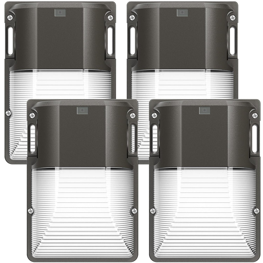 30W LED Wall Pack Light, 5000K 3600LM, Dusk to Dawn Sensor, 4 Pack