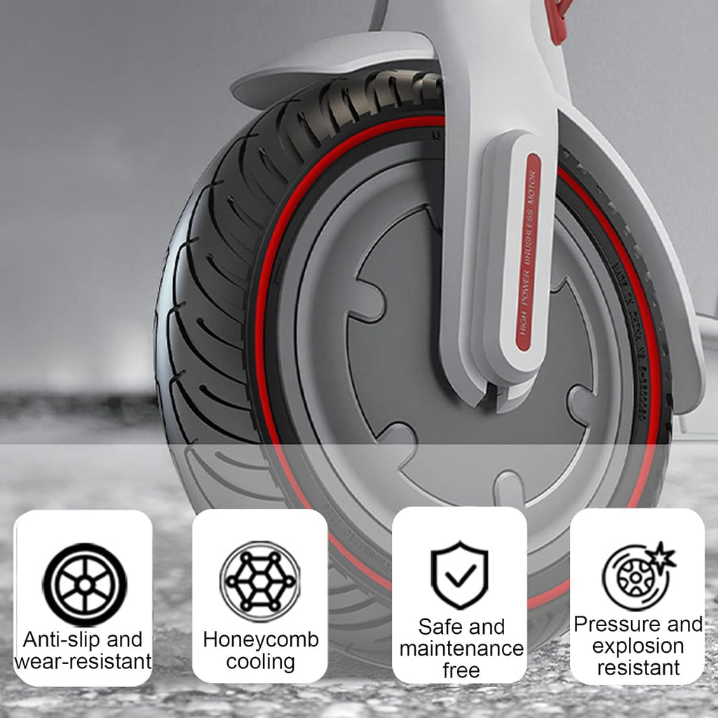 2PCS 8.5x2 Inch Solid Tires, 50/75-6.1 Electric Scooter Replacement Tire