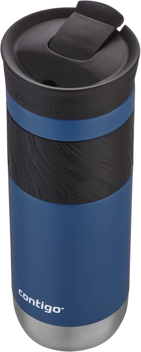 Byron Vacuum-Insulated Stainless Steel Travel Mug with Leak-Proof Lid, Reusable Coffee Cup or Water Bottle, BPA-Free