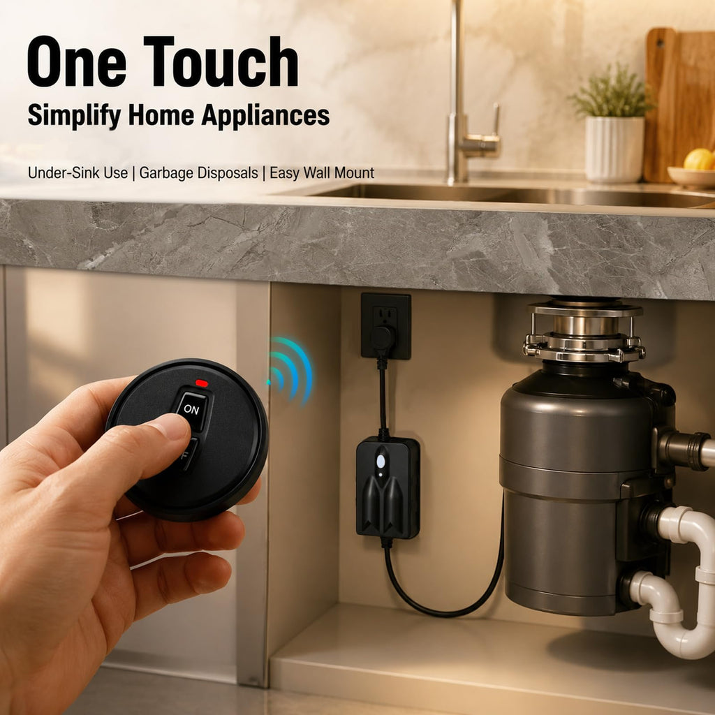 OUCUC Garbage Disposal Switch Wireless Socket,Food and Waste Disposal Kit