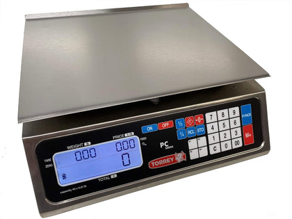 Price Computing Scale PC-40L NTEP Legal for Trade 40 LB X 0.01 LB,Pan Size 11"X14",RS232, New