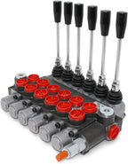 Monoblock Hydraulic Directional Control Valve, 6 Spool, 11 GPM, SAE Ports